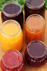 Jars with jam