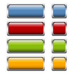 Button Sammlung 4-farbig