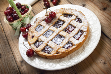 Crostata di ciliegie - Cherry crostata