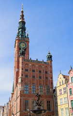 Obraz premium facade of town hall of Gdansk