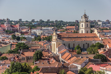 Fototapeta premium View over Vilnius old town