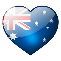 australia heart button