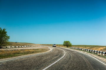 Naklejka premium road dividing line