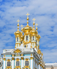 The Catherine  Palace Chapel. Tsarskoye Selo. Russia