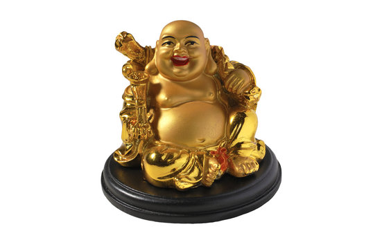 Plastic model gold Buddha