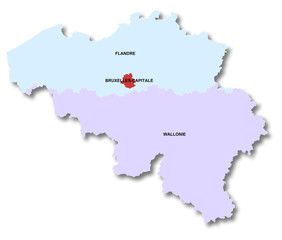 Carte de la Belgique