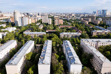 urban panorama of Moscow