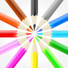 Naklejka premium Colored Pencils