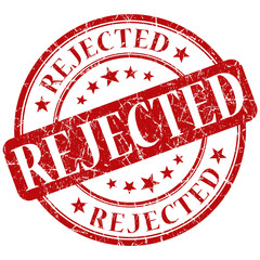 rejected red stamp