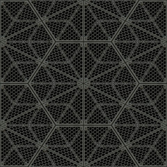 Rugged old anti-slip metal grid-tile floor seamless texture