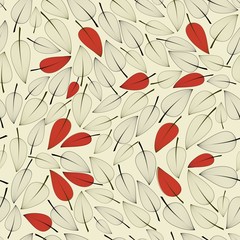 Obraz premium leaves seamless pattern