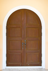 Obraz premium Wooden Arc Door
