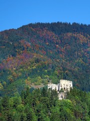 Likava Castle ruin hidden in deep forest