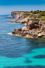 Fototapeta na wymiar Cliffs of of Mallorca