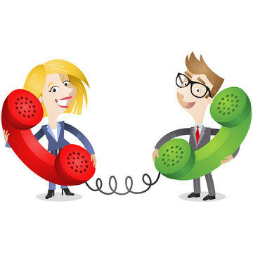 telephonic interview clipart