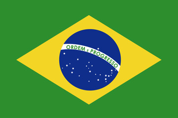 Naklejka premium brazil flag