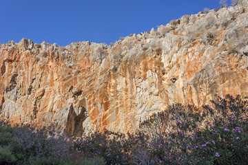 The red rocks at Traxoulas canyon, Lendas, Crete