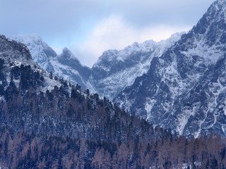 Dramatic weather over peaks of High Tatras