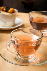 Tea and cupcake