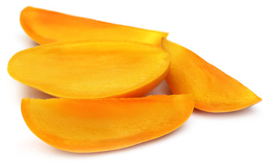 Naklejka na ściany i meble Fresh Sliced Mangoes