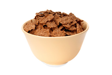 Bran flakes in a bowl