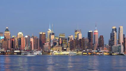 Fototapeta na wymiar New York City Manhattan waterfront