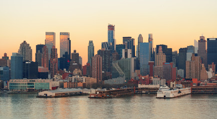 Fototapeta premium New York City sunset