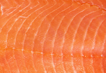 Smoked salmon fillet texture