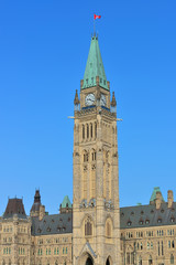 Fototapeta na wymiar Ottawa Parliament Hill building