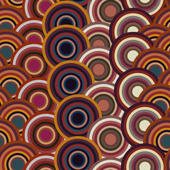 Retro seamless with circles