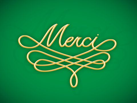 Carte "MERCI" (remerciements message gratitude plaisir joie)