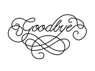 "GOODBYE" Card (farewell good luck template retirement day)