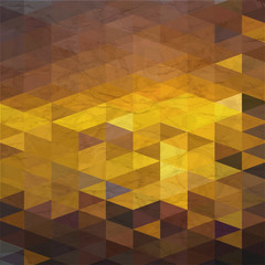 Geometric grungy retro background.