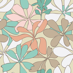 Floral textile pattern
