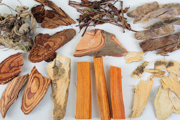 plant materials and herbs prepared by a traditional chinese herb
