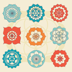 sacred geometry flower of life symbols