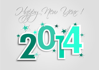 Happy New Year 2014 Green