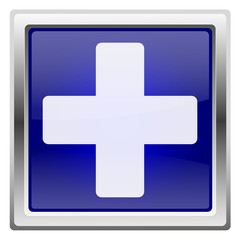 Obraz premium Blue shiny icon