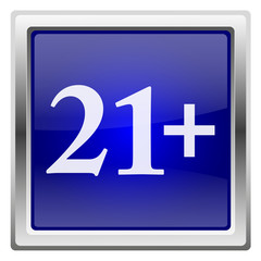 Fototapeta premium Blue shiny icon