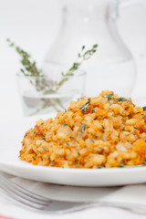 Risotto with tuna and vegetables