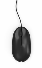 Modern Computer Mouse on white background
