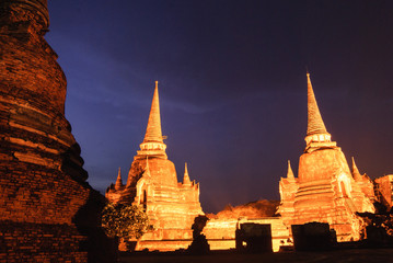 Ancient temple of Ayutthaya, Thailand