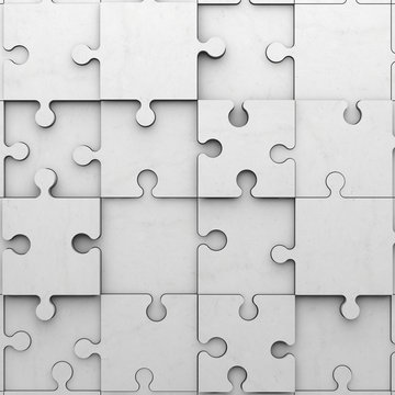jigsaw puzzle made of bright cement