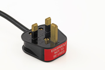 not to be used plug isolated