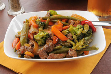 Beef stir fry