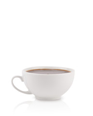 Coffee-cup with white copy space