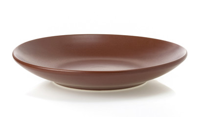 ceramic plate isolated on white