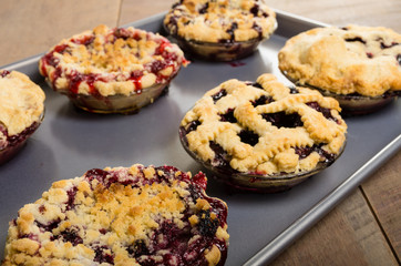 Baking homemade fresh fruit pies