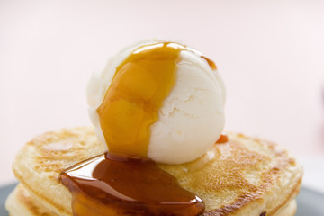 Ice Cream And Syrup