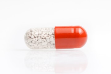 one medical pill isolated